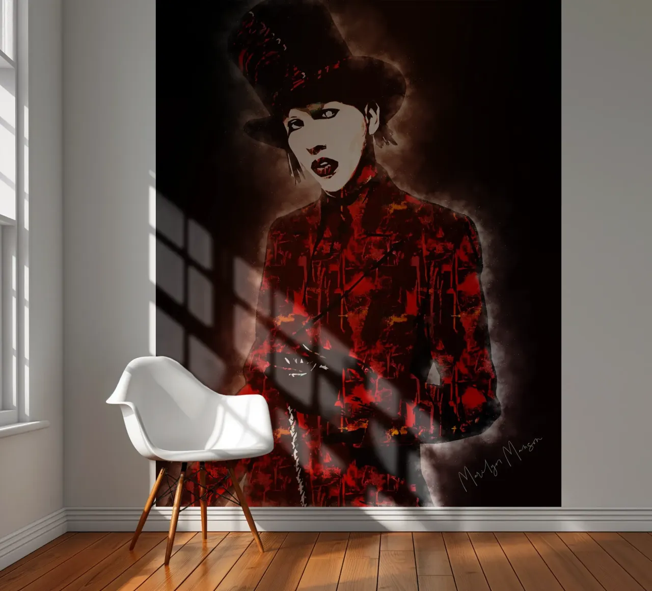 Arte di Marilyn Manson carta da parati fotografica da neonartroom