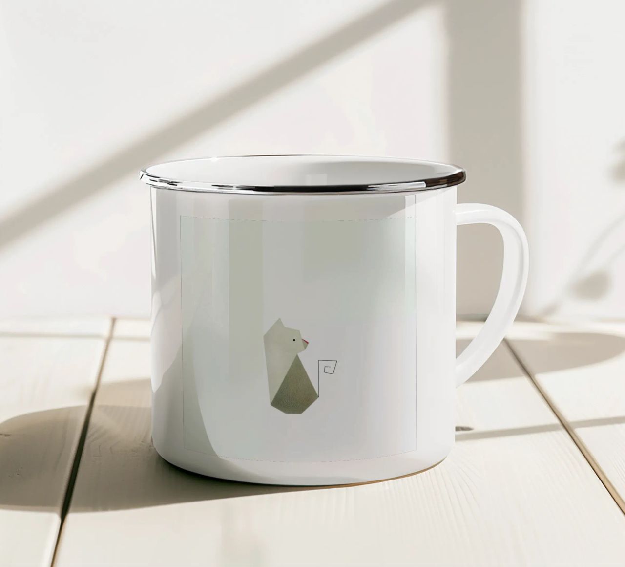 Katze #1 tazza in smalto da Anna-Maren Zehnter