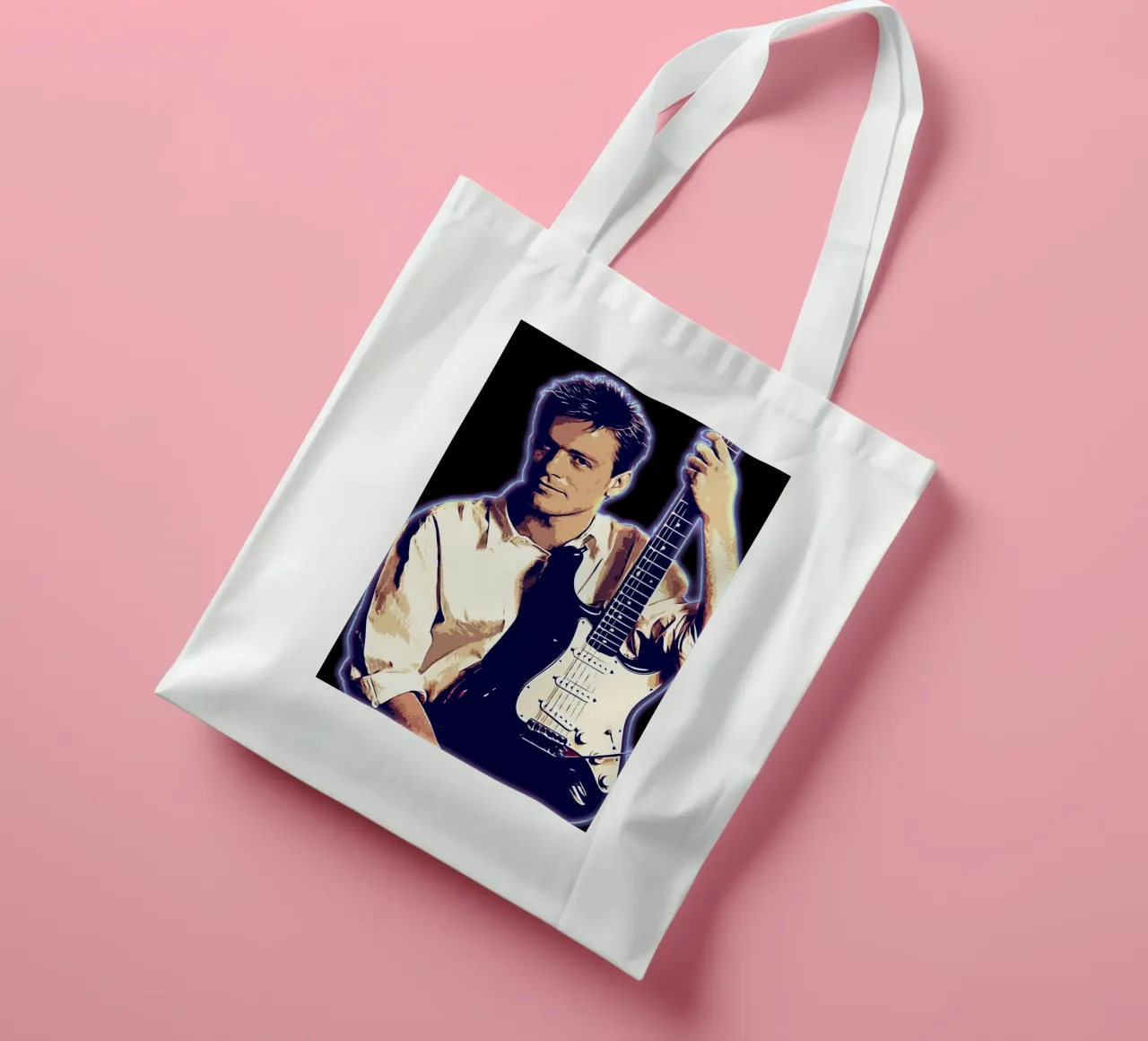 Arte di Bryan Adams borsa in juta da neonartroom