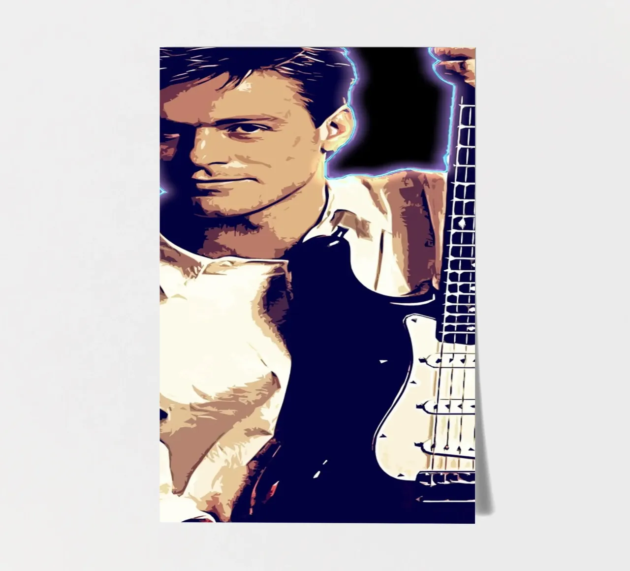 Arte di Bryan Adams foglio adesivo da neonartroom