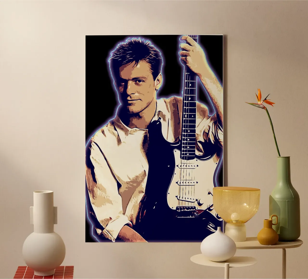 Art of Bryan Adams canvas by neonartroom