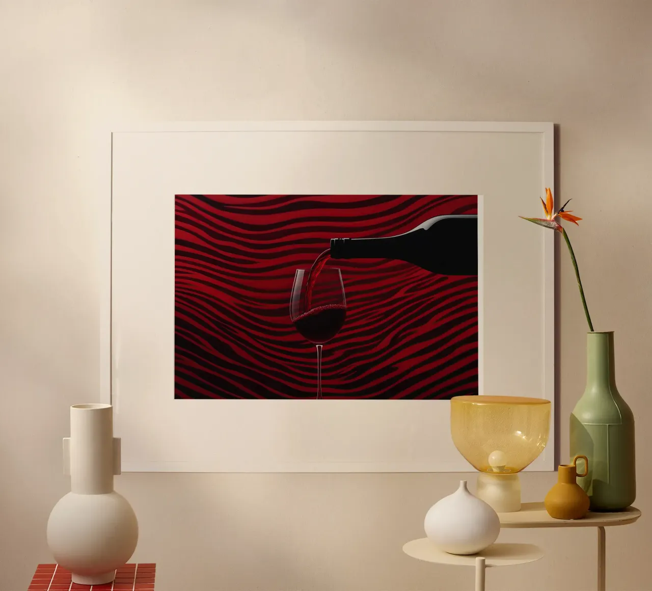 Il versamento perfetto poster con telaio in plastica da Art Center