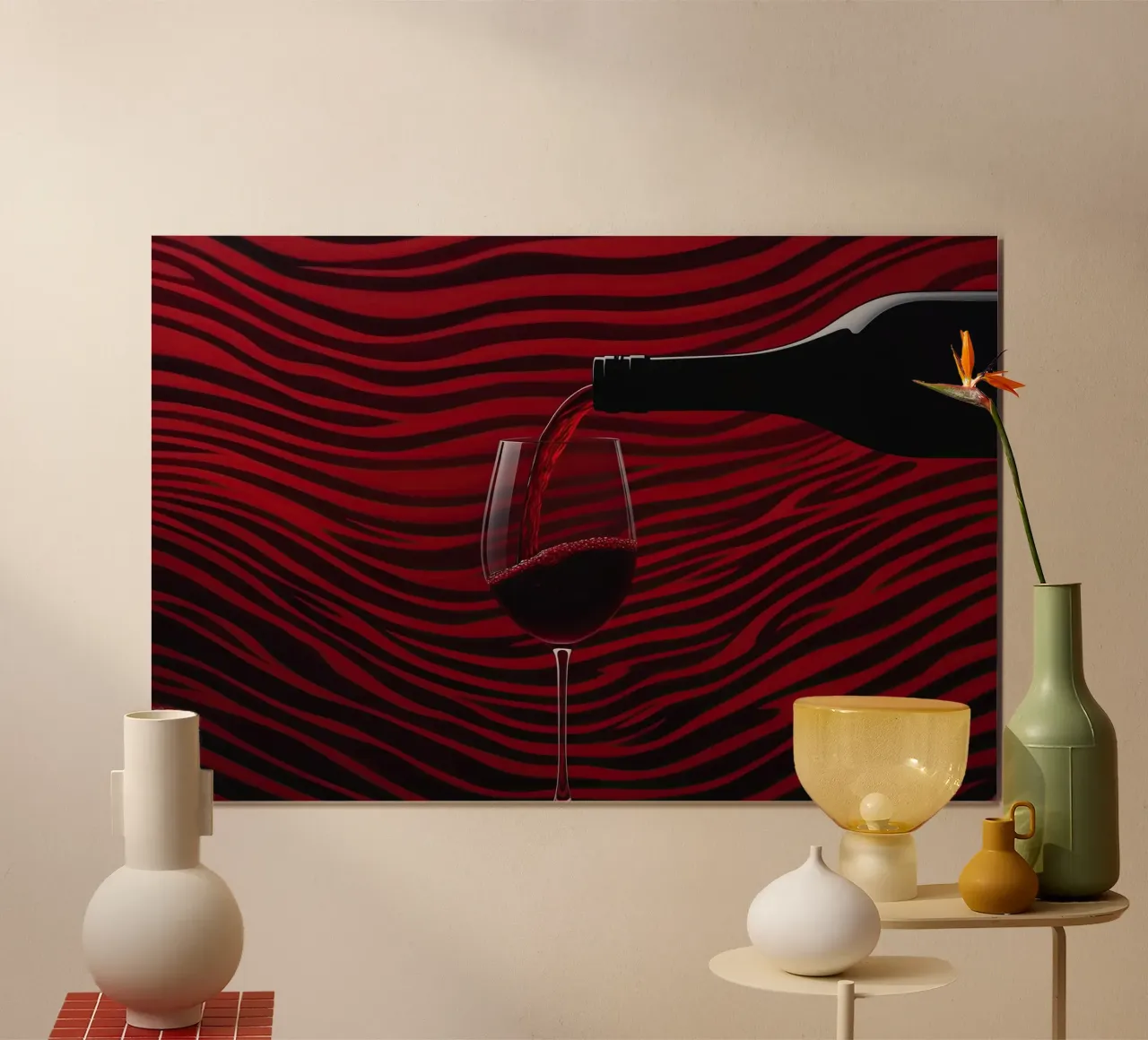 Il versamento perfetto poster con telaio in plastica da Art Center