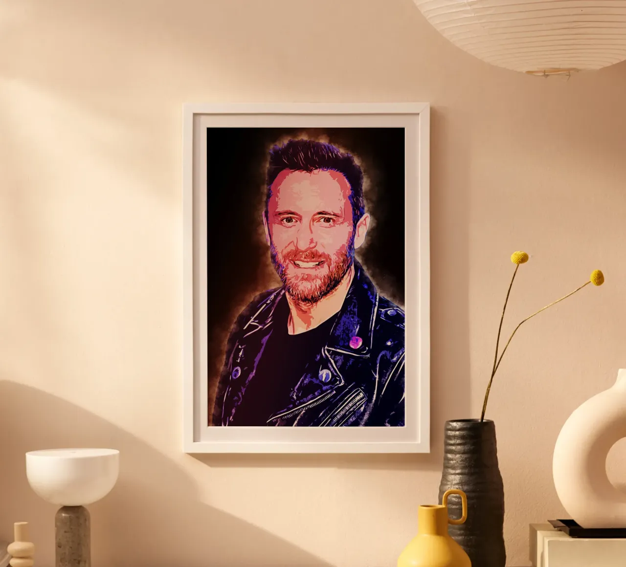 Arte di Guetta poster con telaio in plastica da neonartroom