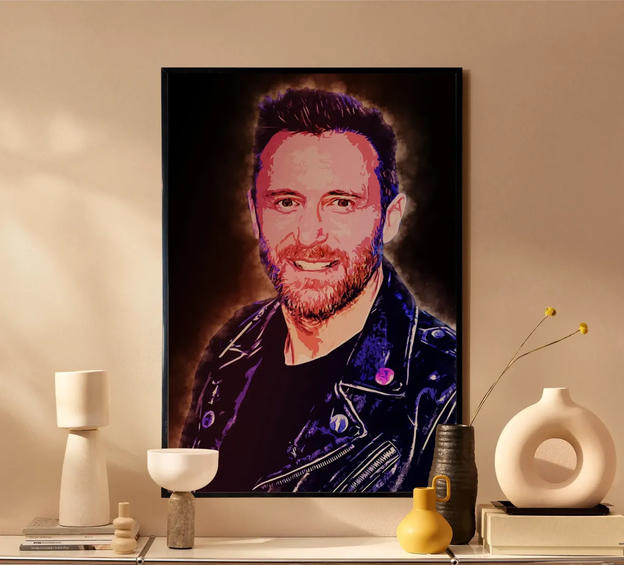 Arte di Guetta poster con telaio in plastica da neonartroom