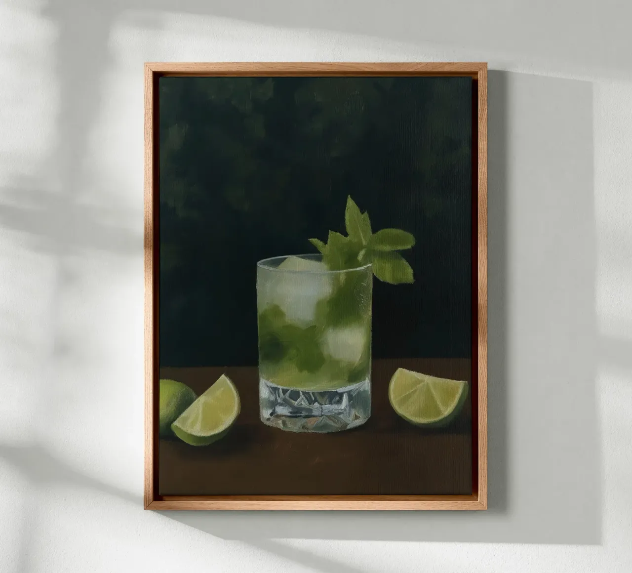 Mojito di mezzanotte tela con Cornice a cassetta da Art Center