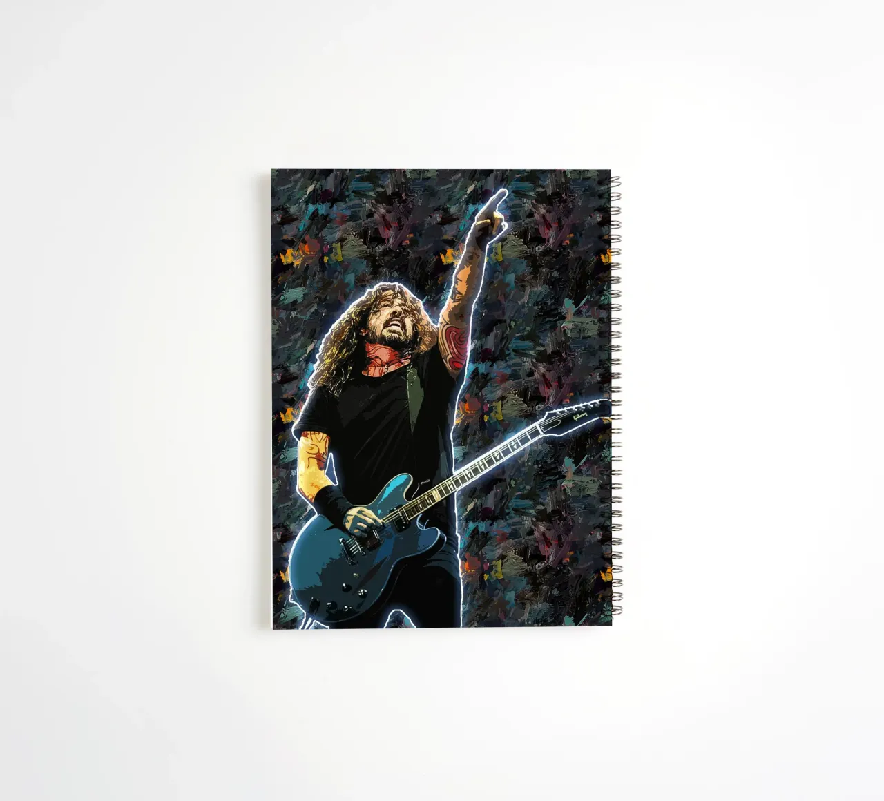 Dave Ghrol Time Like These spiral notebook by neonartroom