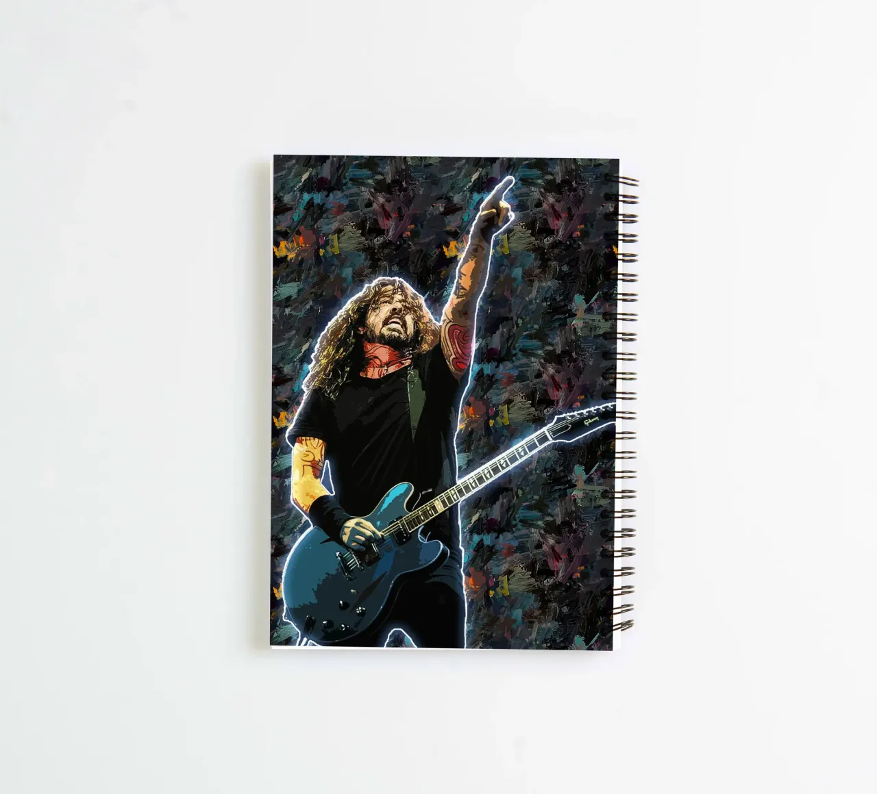 Dave Ghrol Time Like These spiral notebook by neonartroom