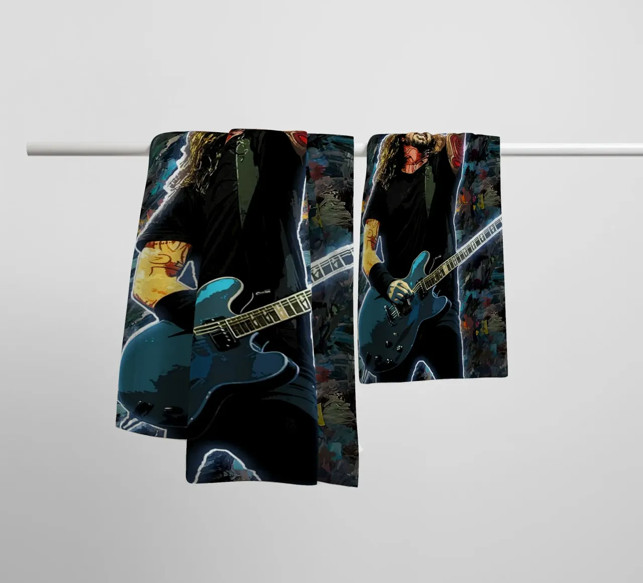 Dave Ghrol Tempi come questi asciugamano da bagno da neonartroom