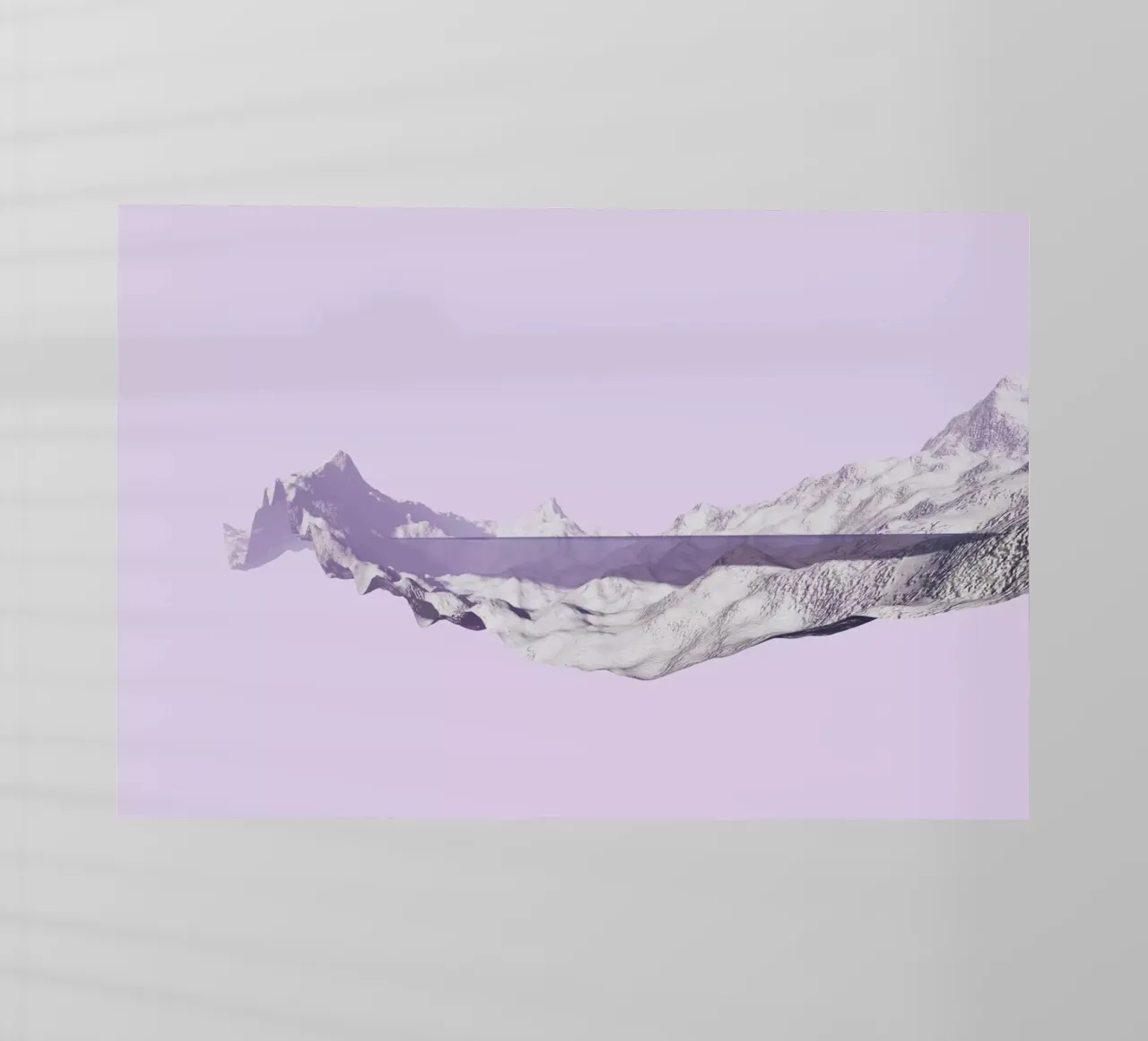 Mountains 2 backlit folie van Julian Wolkenstein