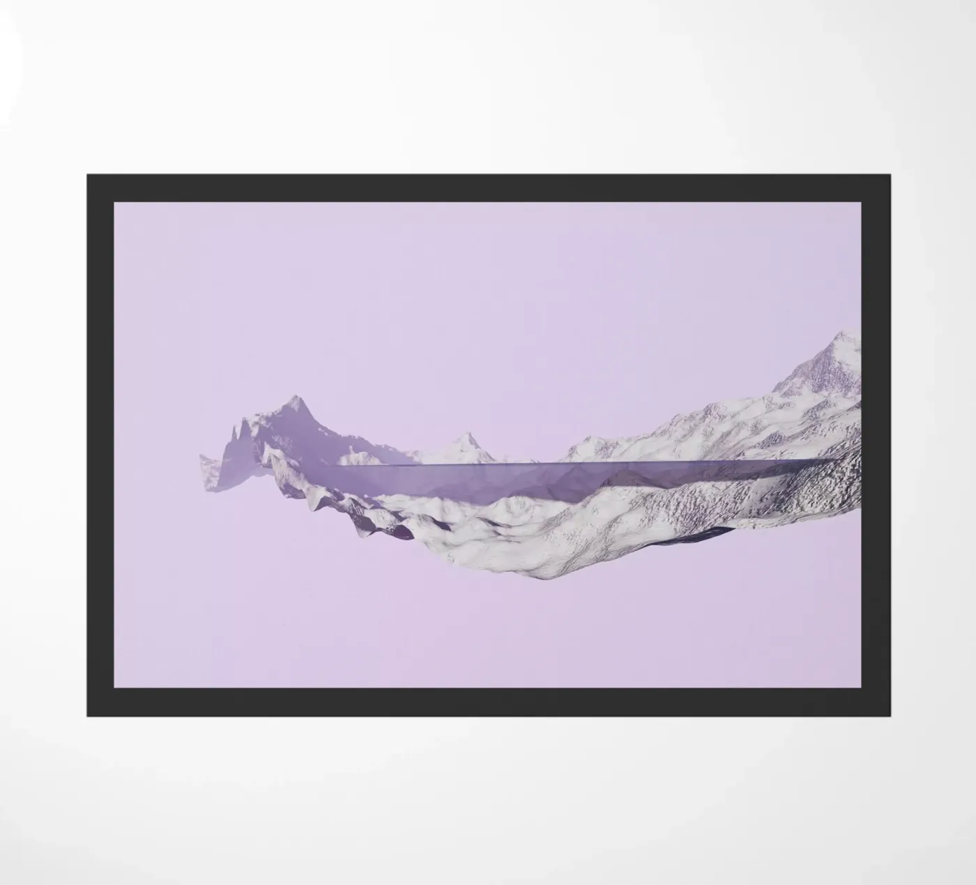 Mountains 2 deurmat van Julian Wolkenstein