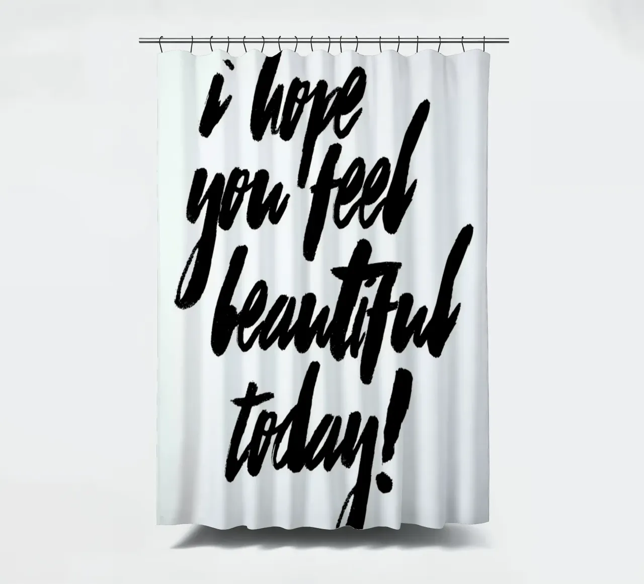 I Hope You Feel Beautiful shower curtain by Honeymoon Hotel