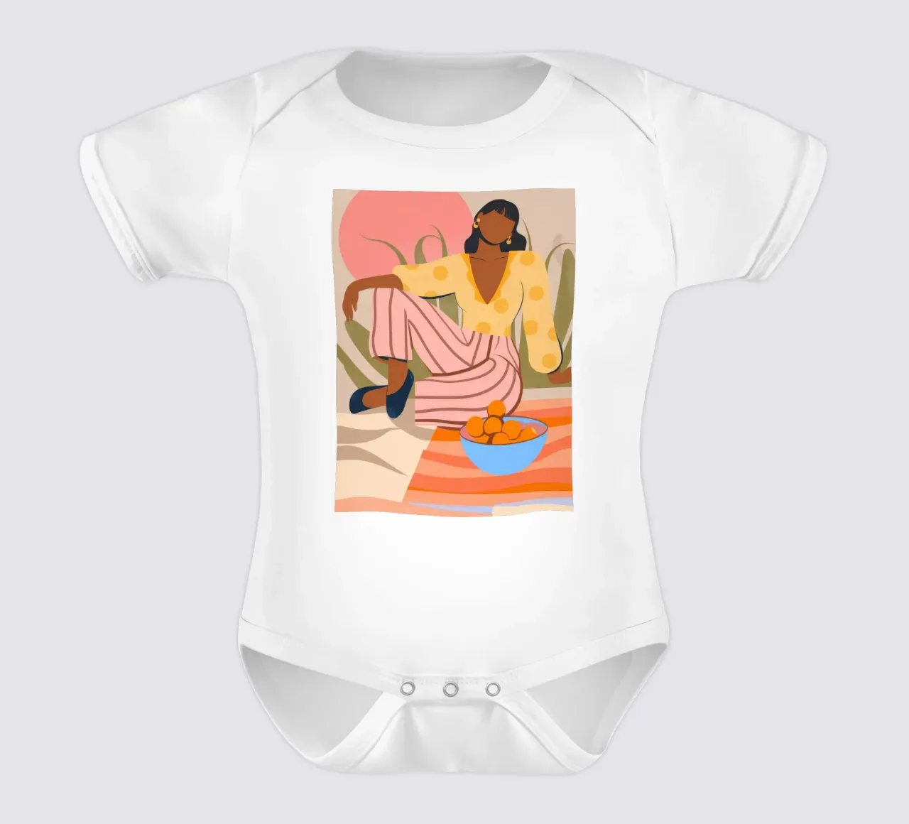 Sunny Picnic body neonato maniche corte da Artie Shifa