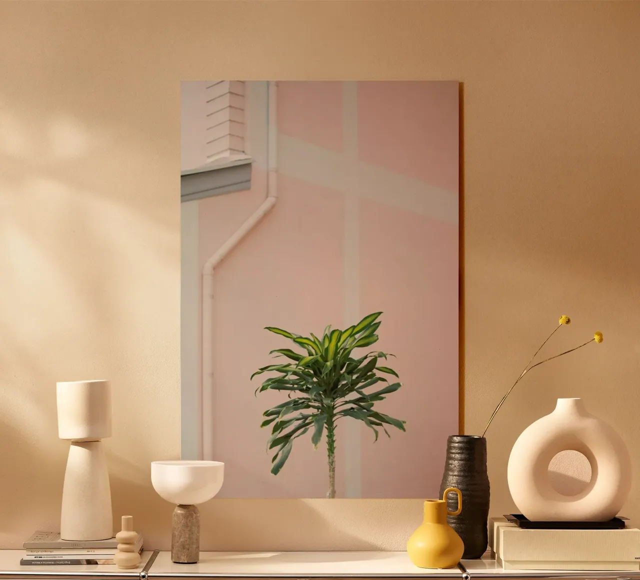 Pastel Palms Acryl-Glas von Charlotte Curd