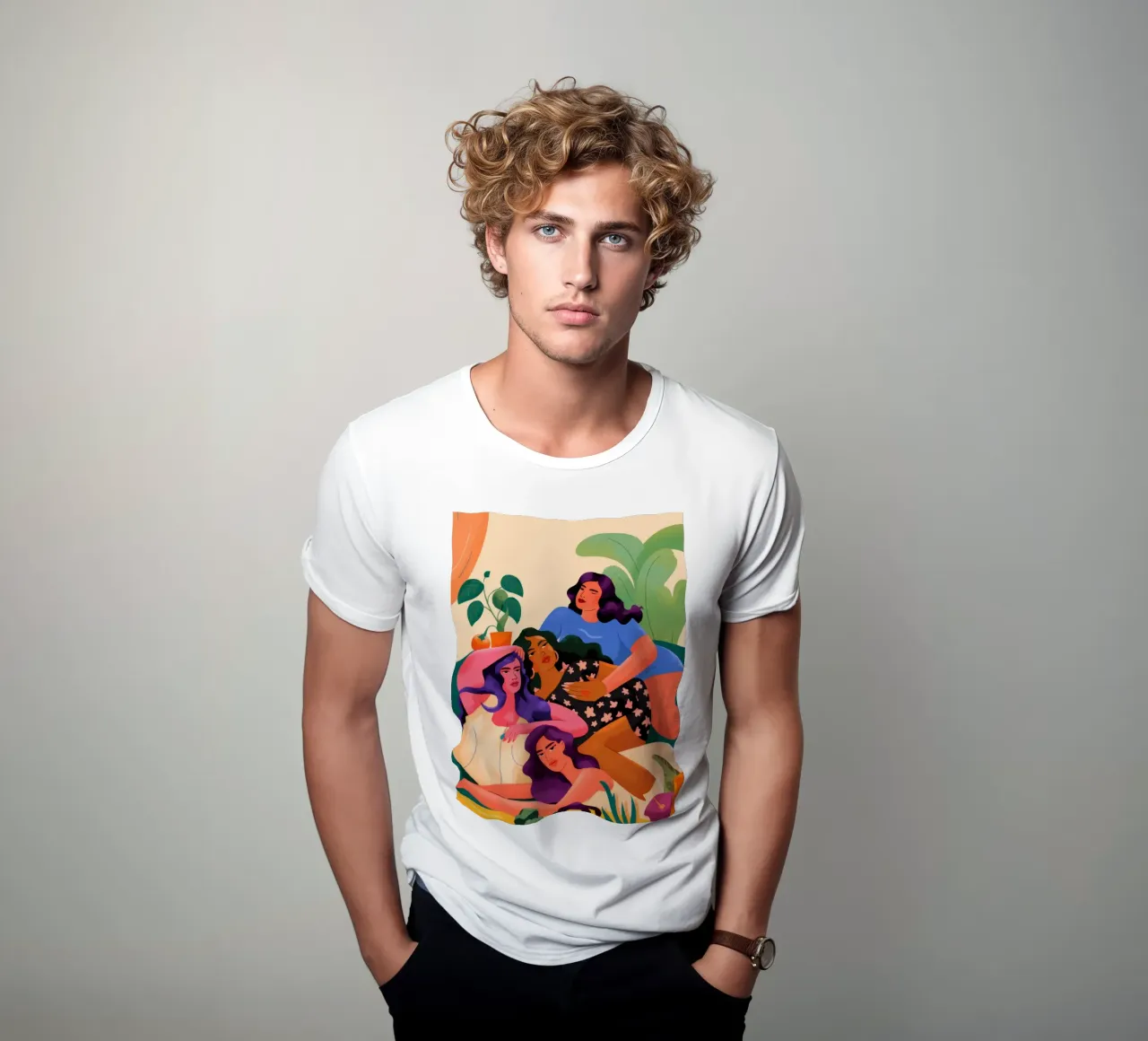 Insieme Fuzzy t-shirt da Artie Shifa