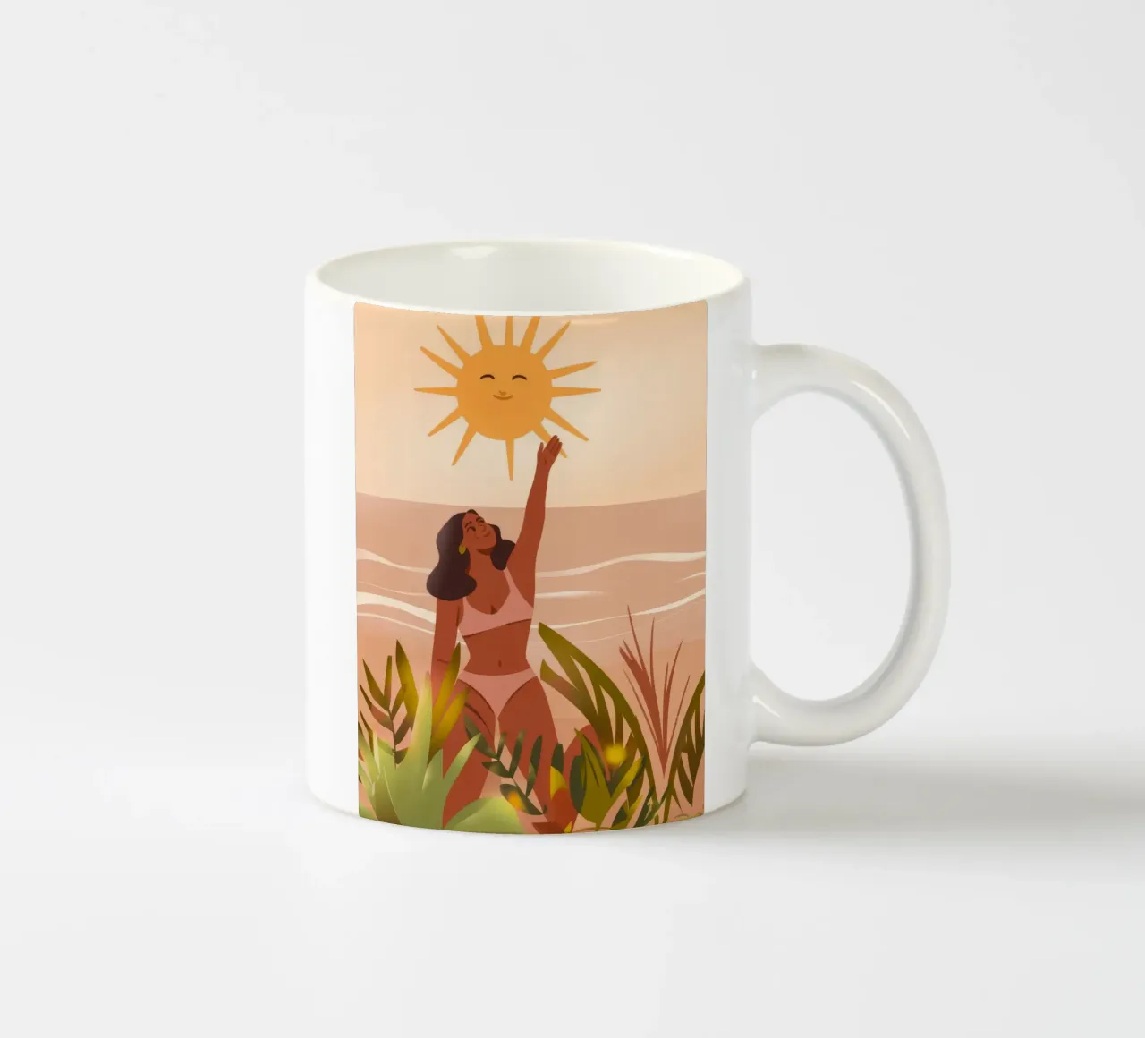 Gioia baciata dal sole tazza in ceramica da Artie Shifa