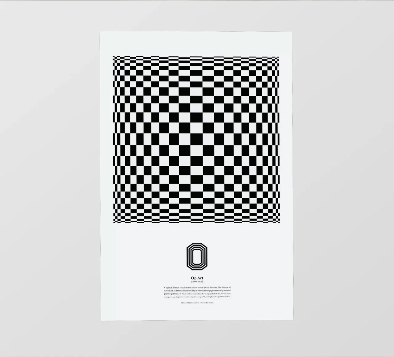 O - Op Art pellicola backlit da The True Type