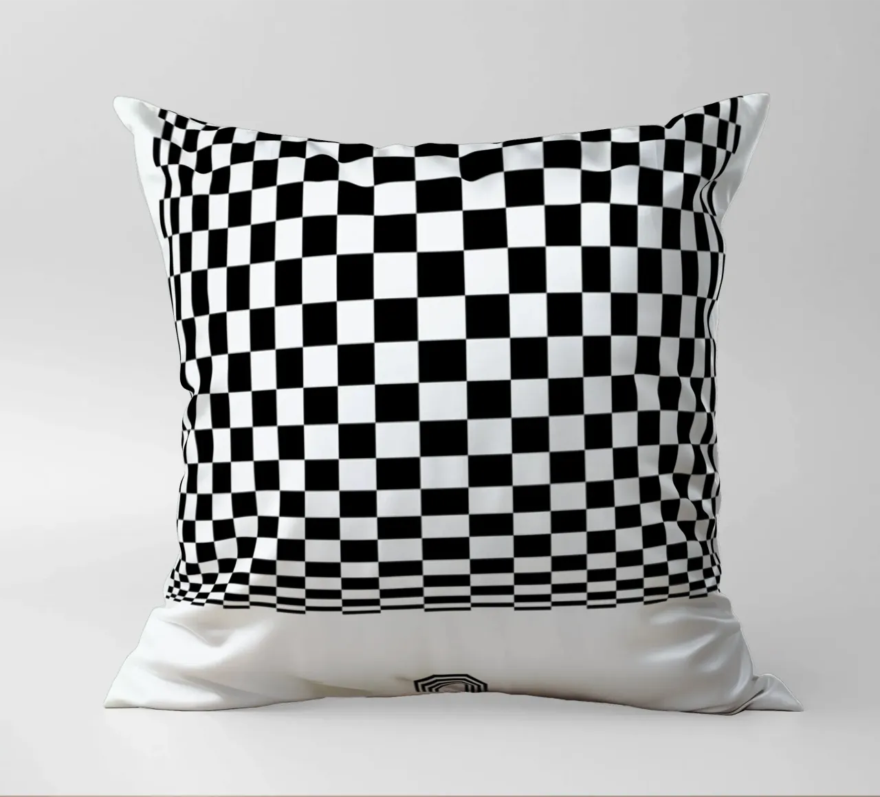 O - Op Art decorative cushion by The True Type
