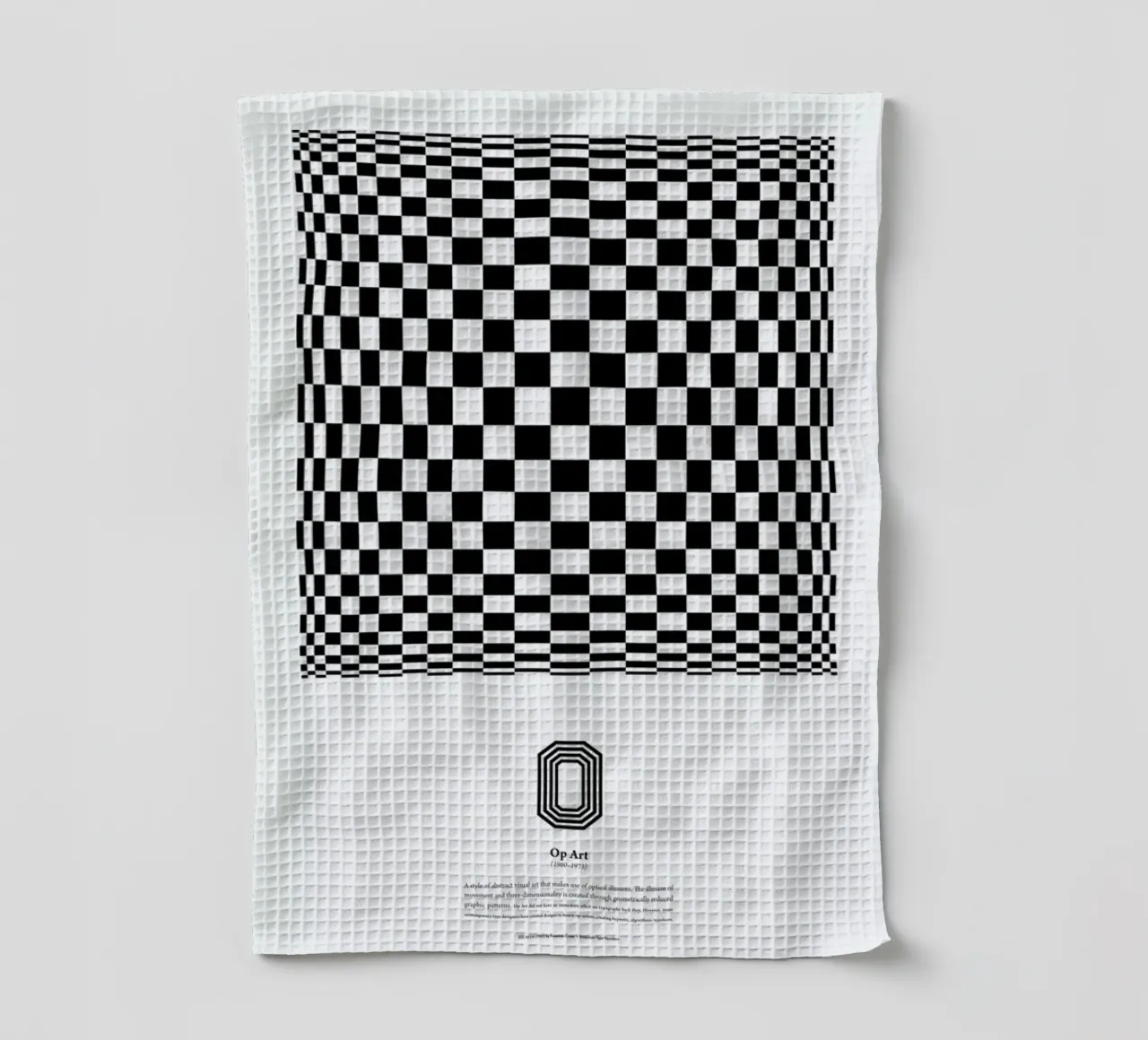 O - Op Art canovaccio da cucina da The True Type