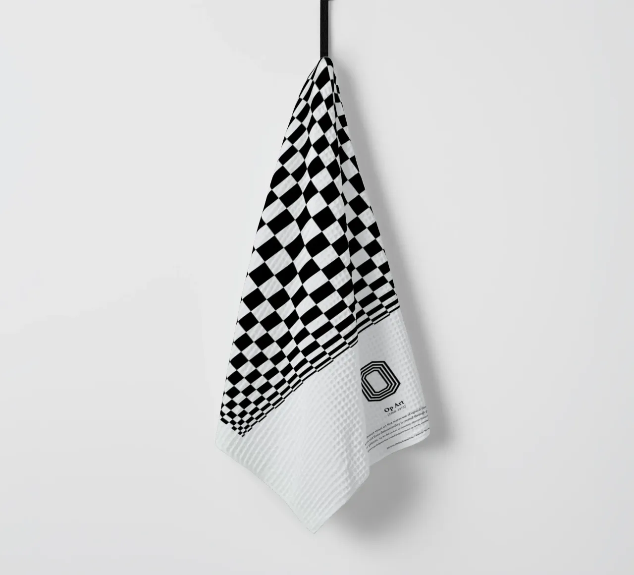 O - Op Art canovaccio da cucina da The True Type
