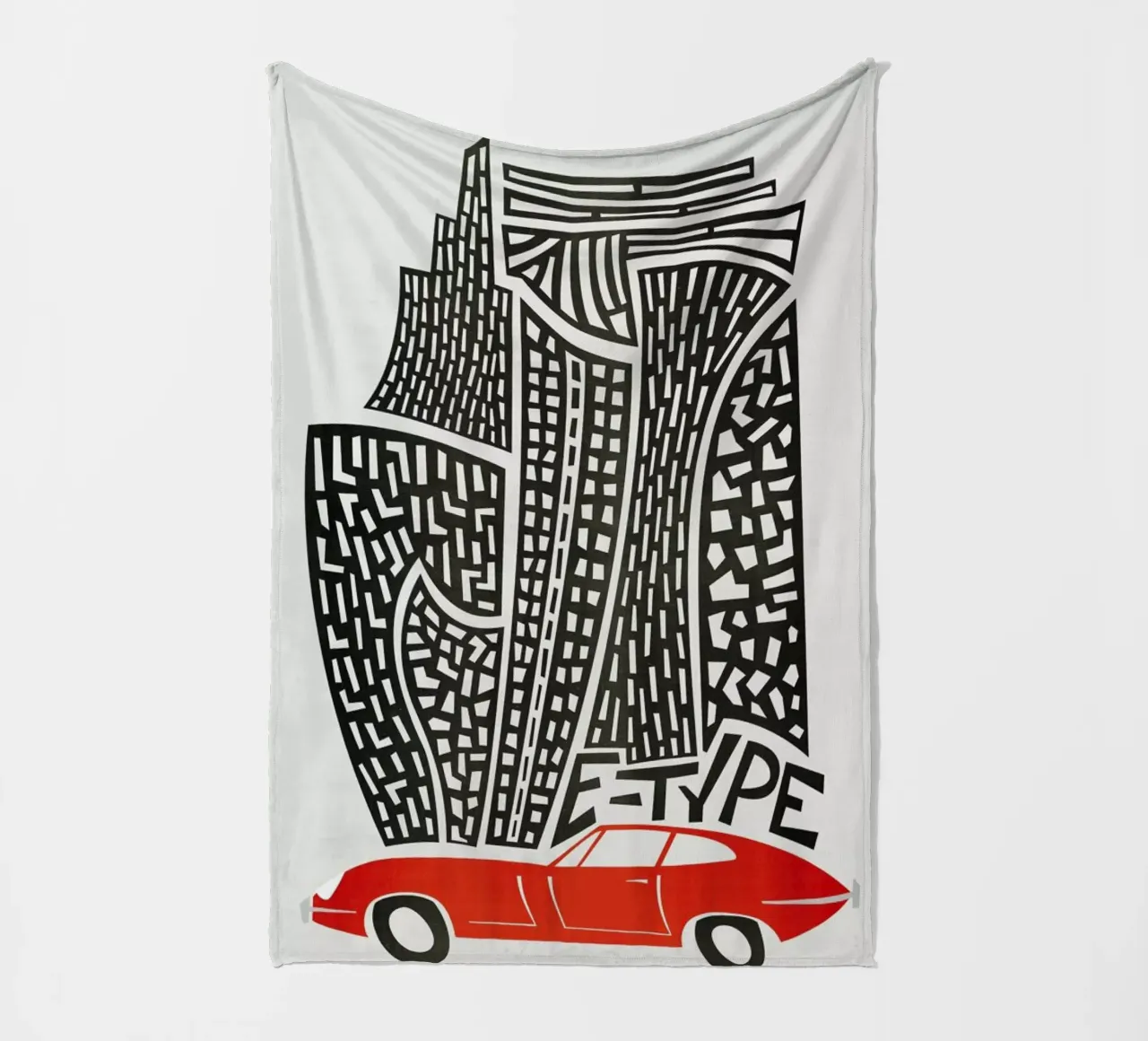 E Type fleecedeken van Fox & Velvet