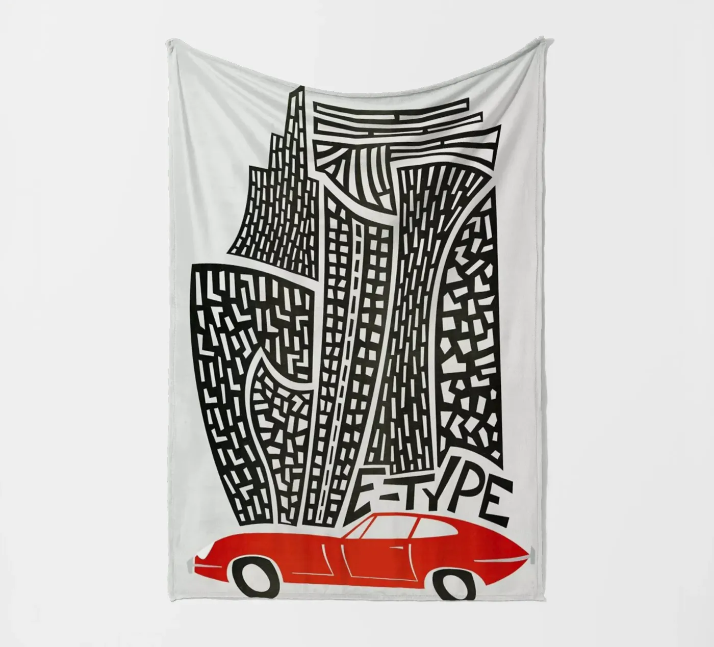 E Type fleece blanket by Fox & Velvet