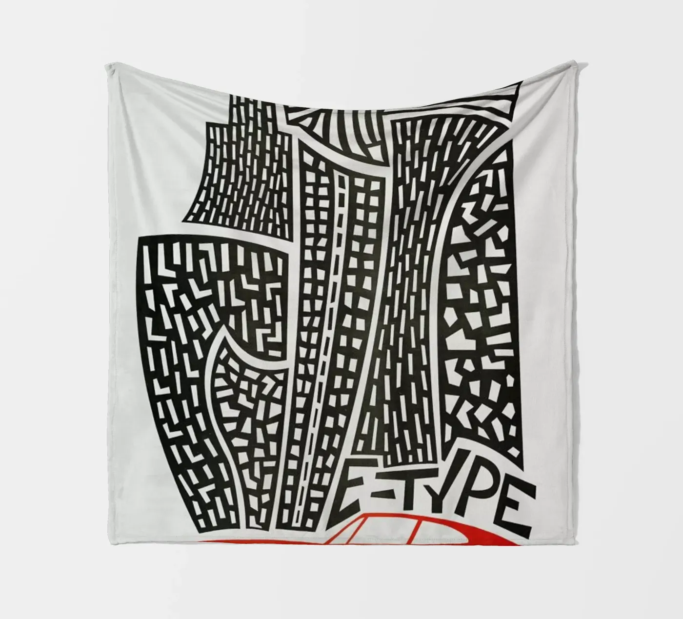 E Type fleece blanket by Fox & Velvet