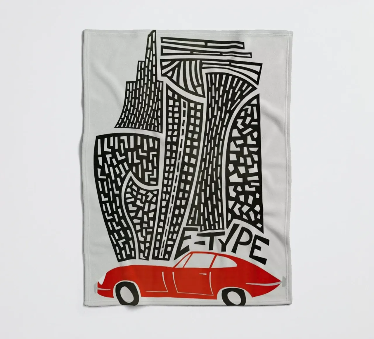 E Type fleecedeken van Fox & Velvet