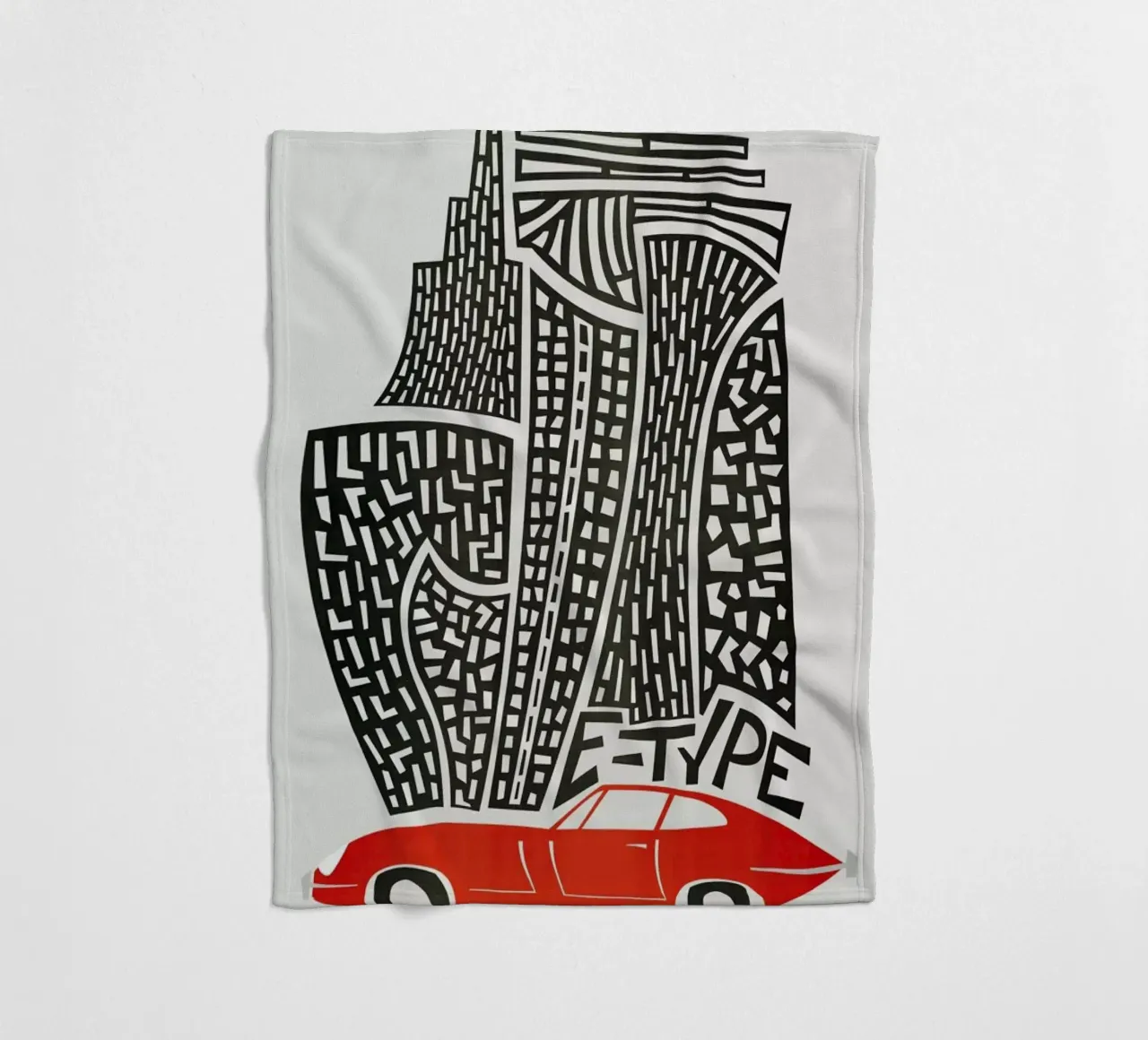 E Type fleecedeken van Fox & Velvet