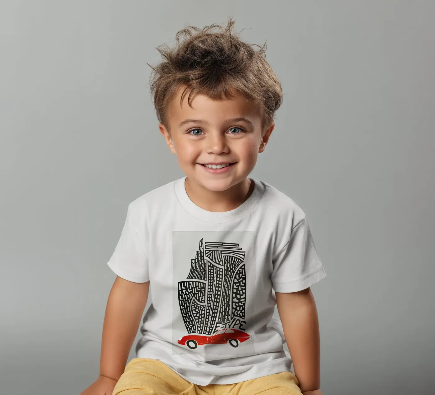 E Type kinder t-shirt van Fox & Velvet