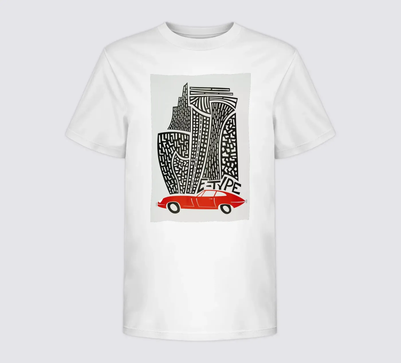 E Type kinder t-shirt van Fox & Velvet