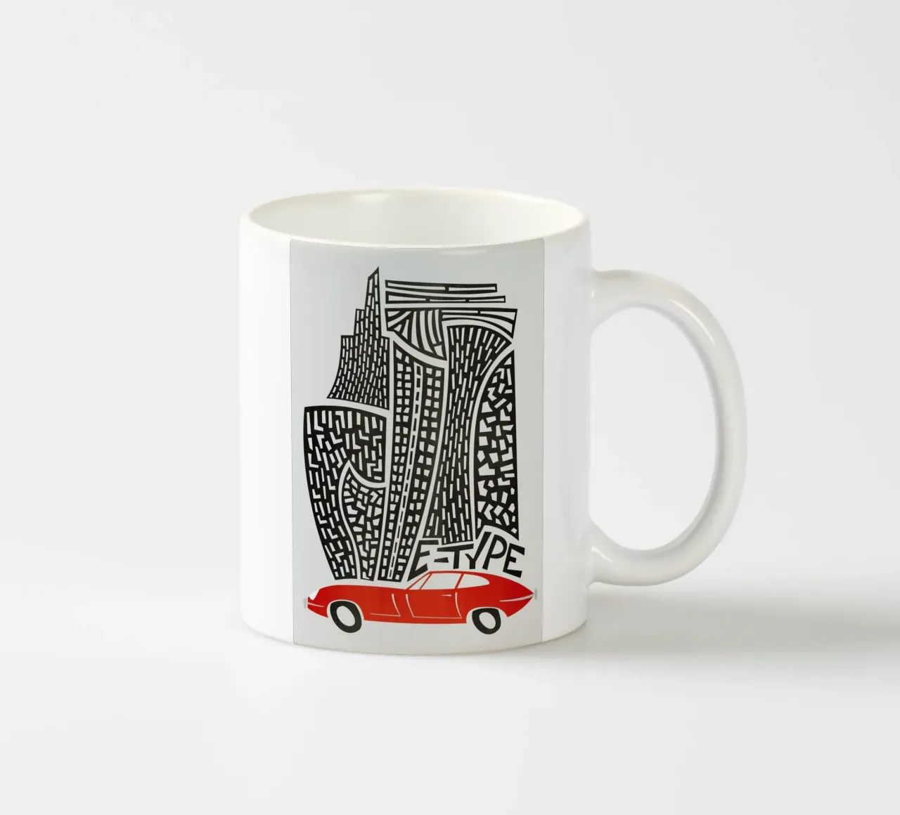E Type tazza in ceramica da Fox & Velvet