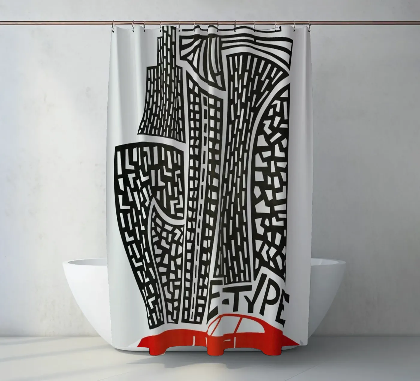 E Type douchegordijn van Fox & Velvet