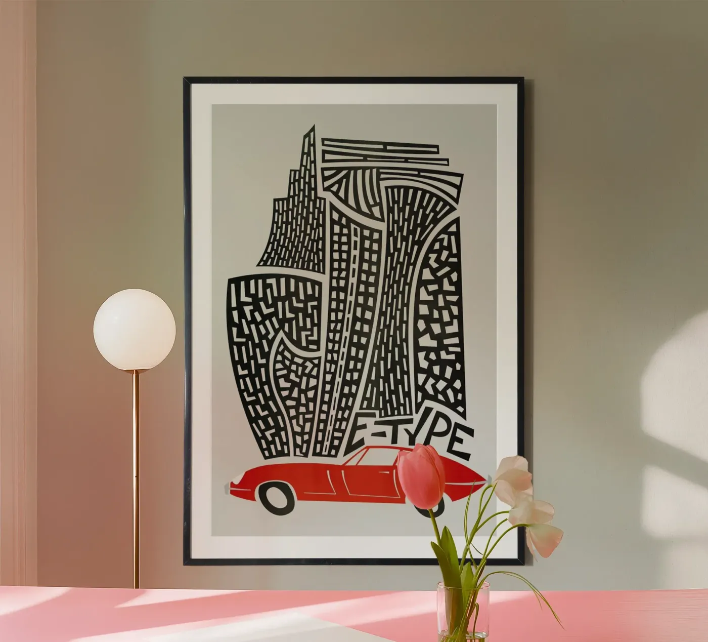 E Type poster da Fox & Velvet