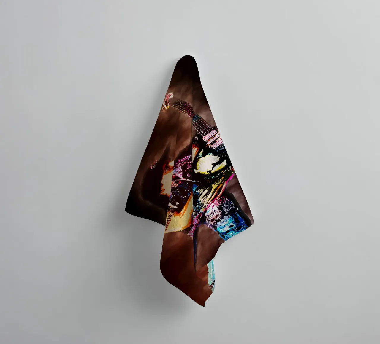 Art of Steve Vai towel by neonartroom