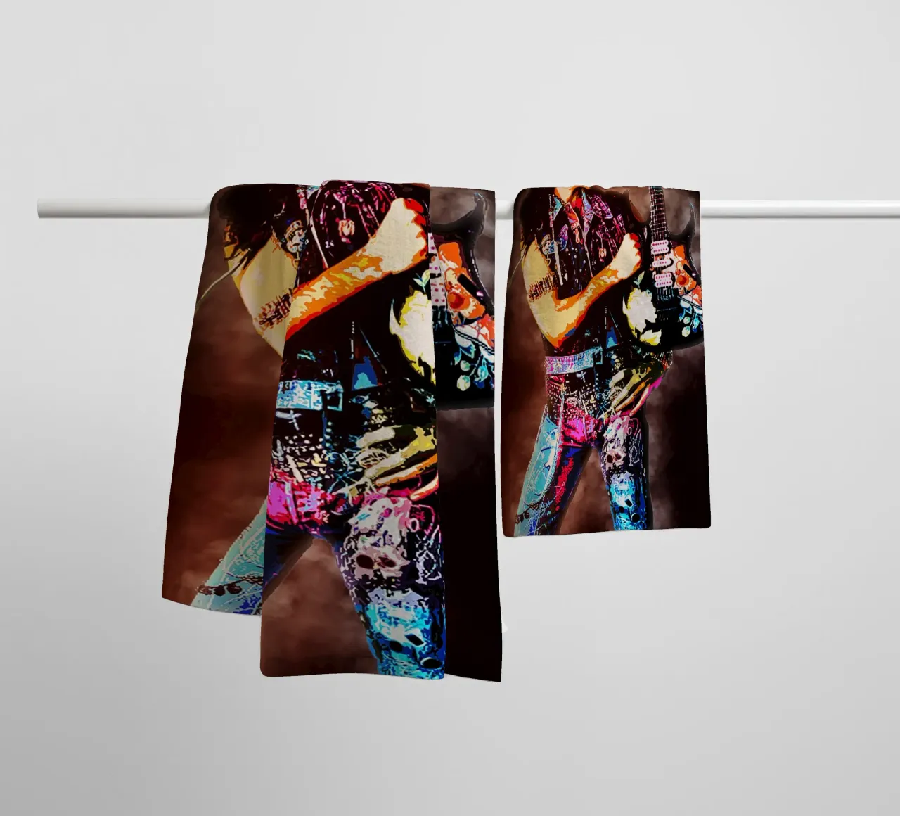 Art of Steve Vai towel by neonartroom