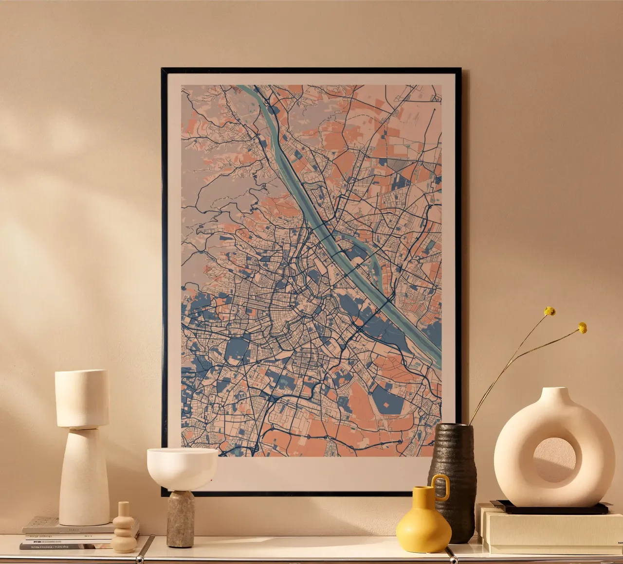 Fascino viennese poster con telaio in plastica da MOOODZART