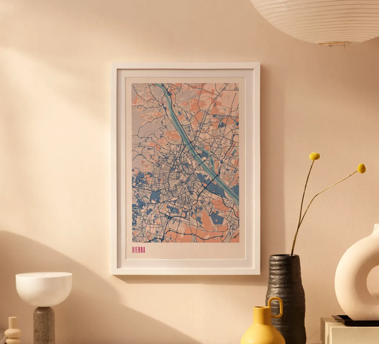 Fascino viennese poster con telaio in plastica da MOOODZART