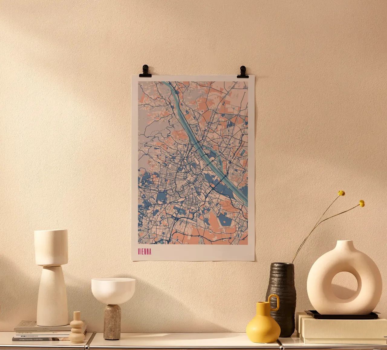 Fascino viennese poster con telaio in plastica da MOOODZART