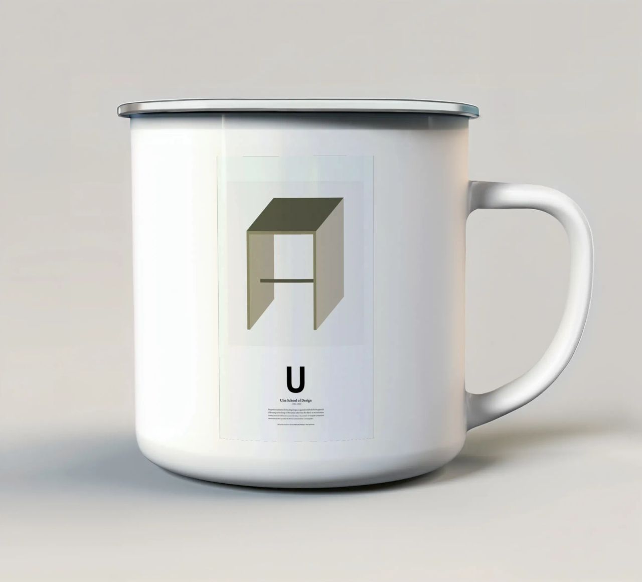 U - Ulm tazza in smalto da The True Type