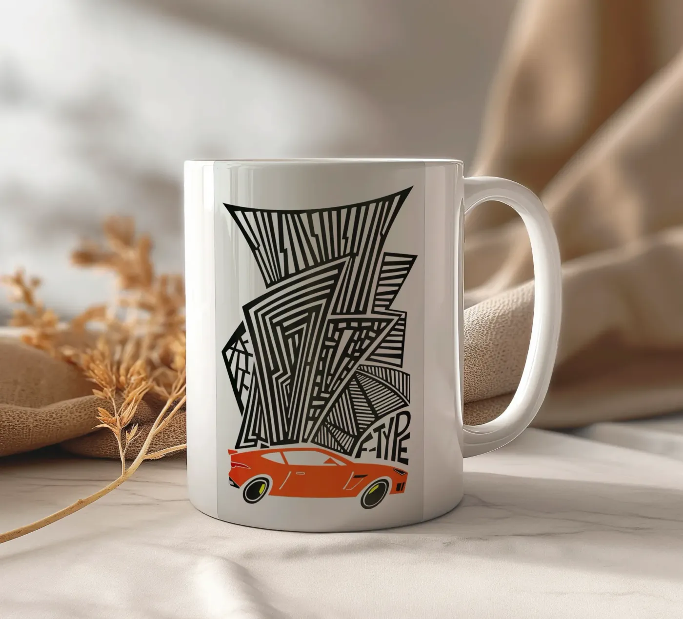 F Type keramische mok van Fox & Velvet