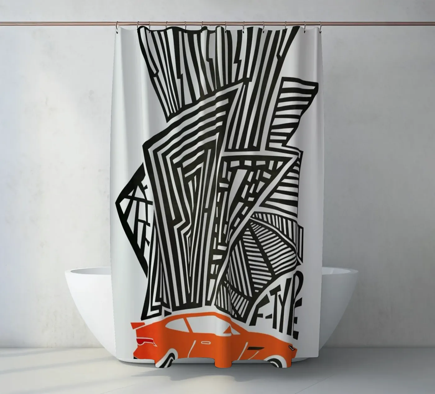 F Type douchegordijn van Fox & Velvet