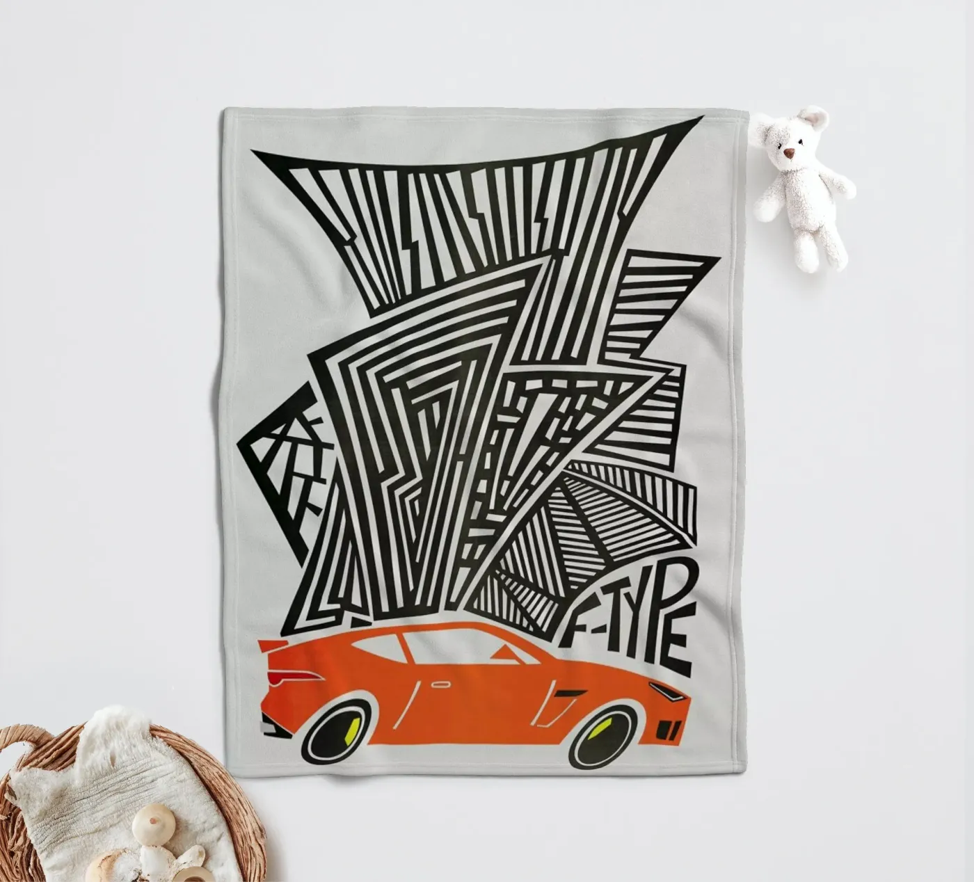 F Type fleecedeken van Fox & Velvet