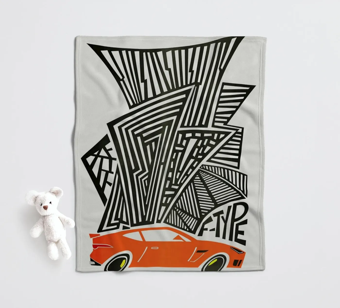 F Type fleecedeken van Fox & Velvet