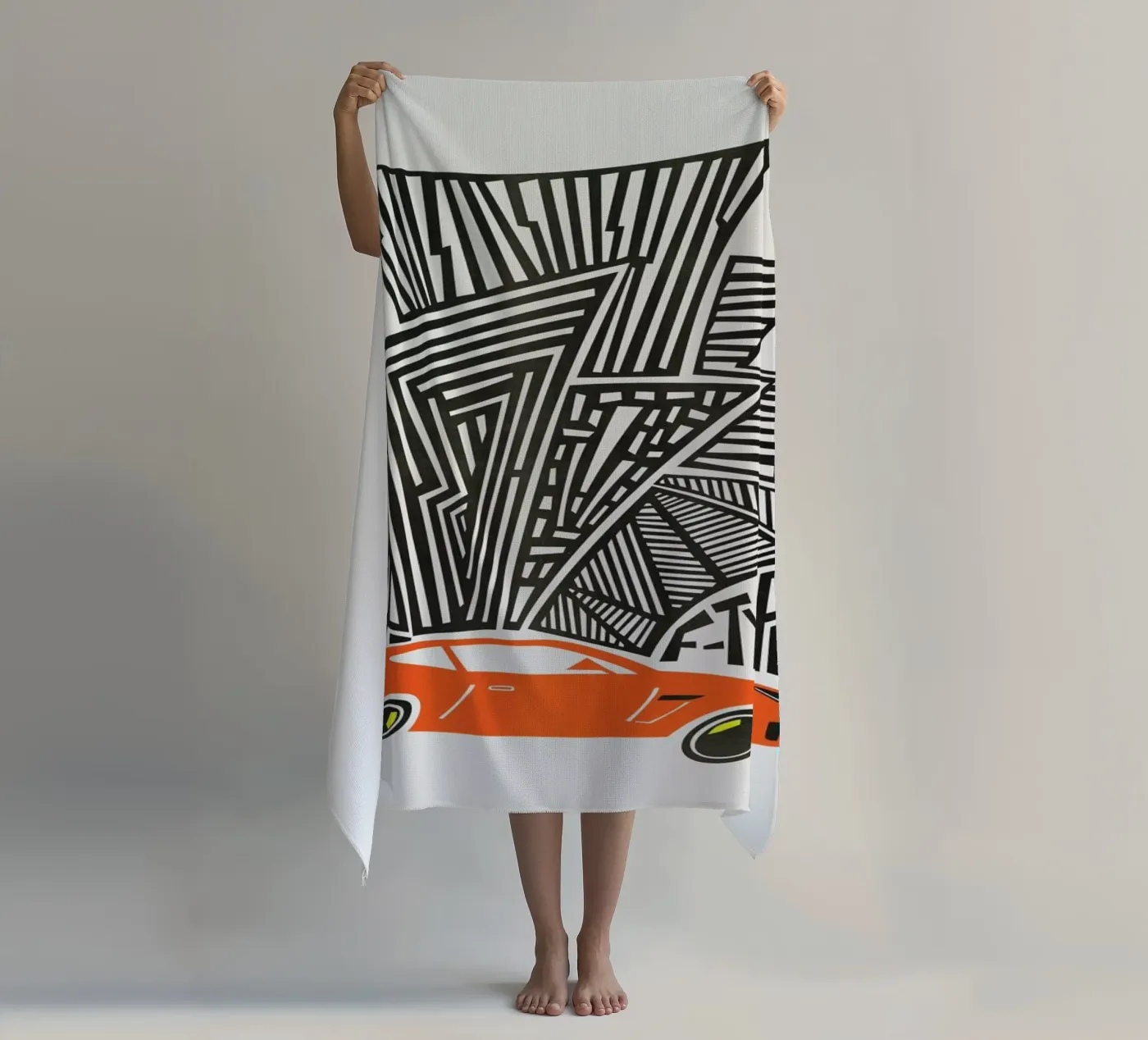F Type beach towel by Fox & Velvet