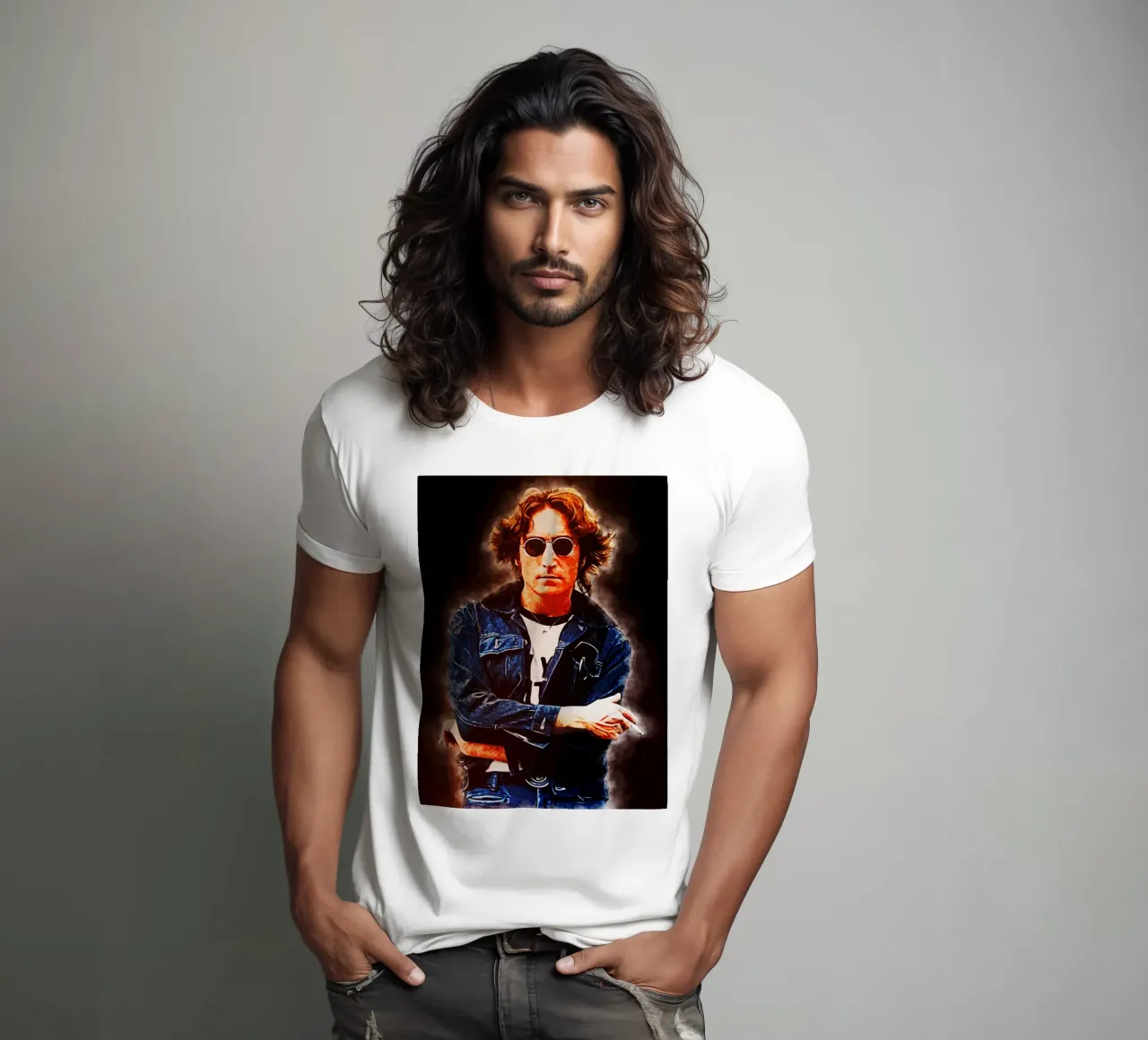 Stil von John Lennon T-Shirt von neonartroom