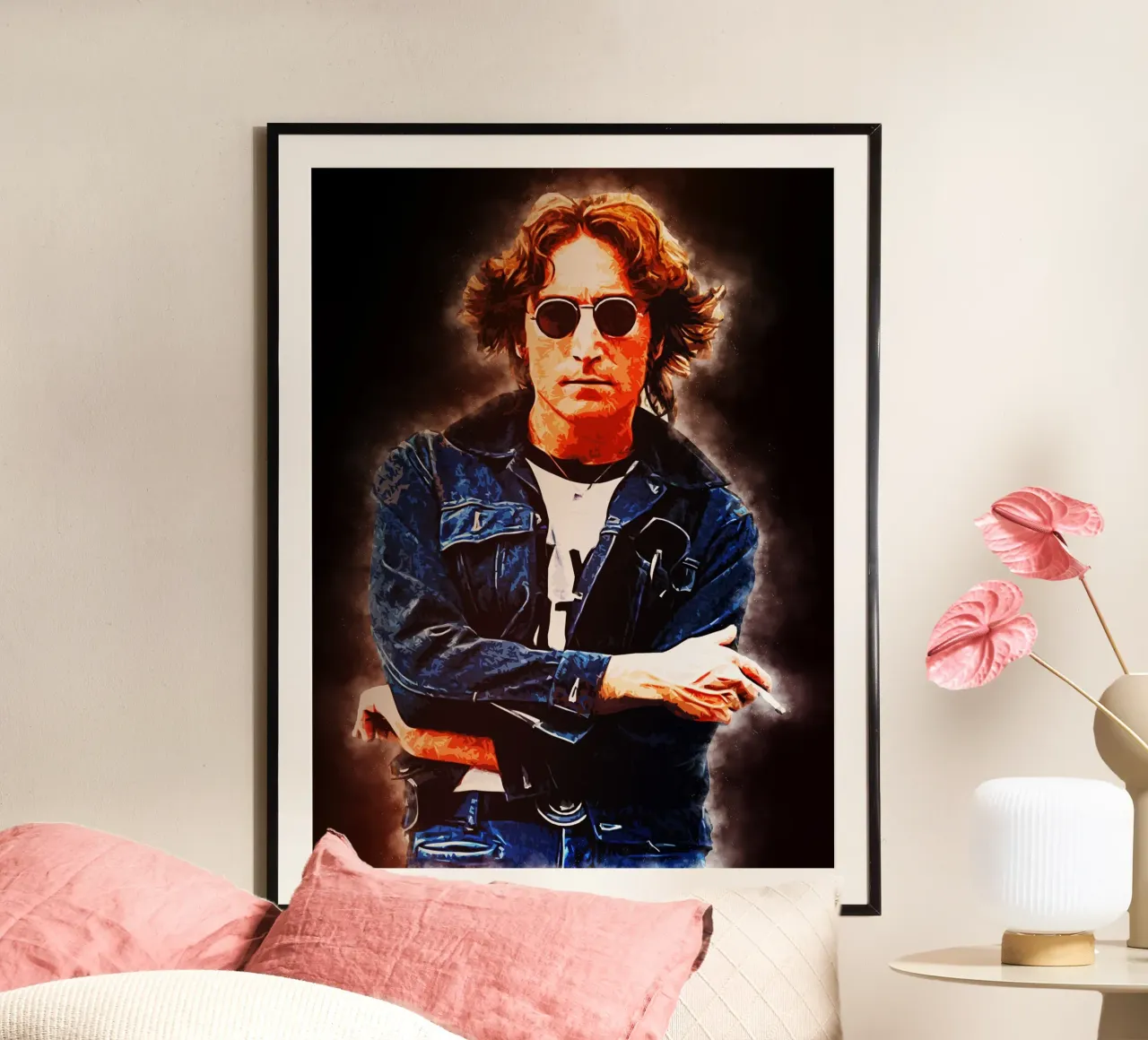 Stile di John Lennon poster da neonartroom