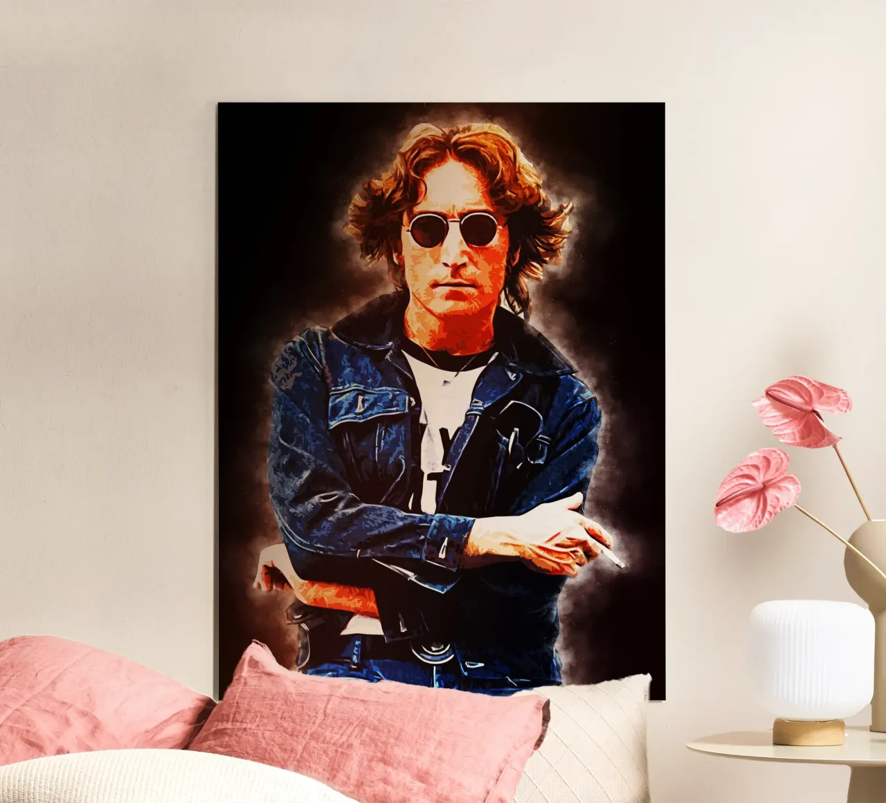 Stile di John Lennon poster da neonartroom