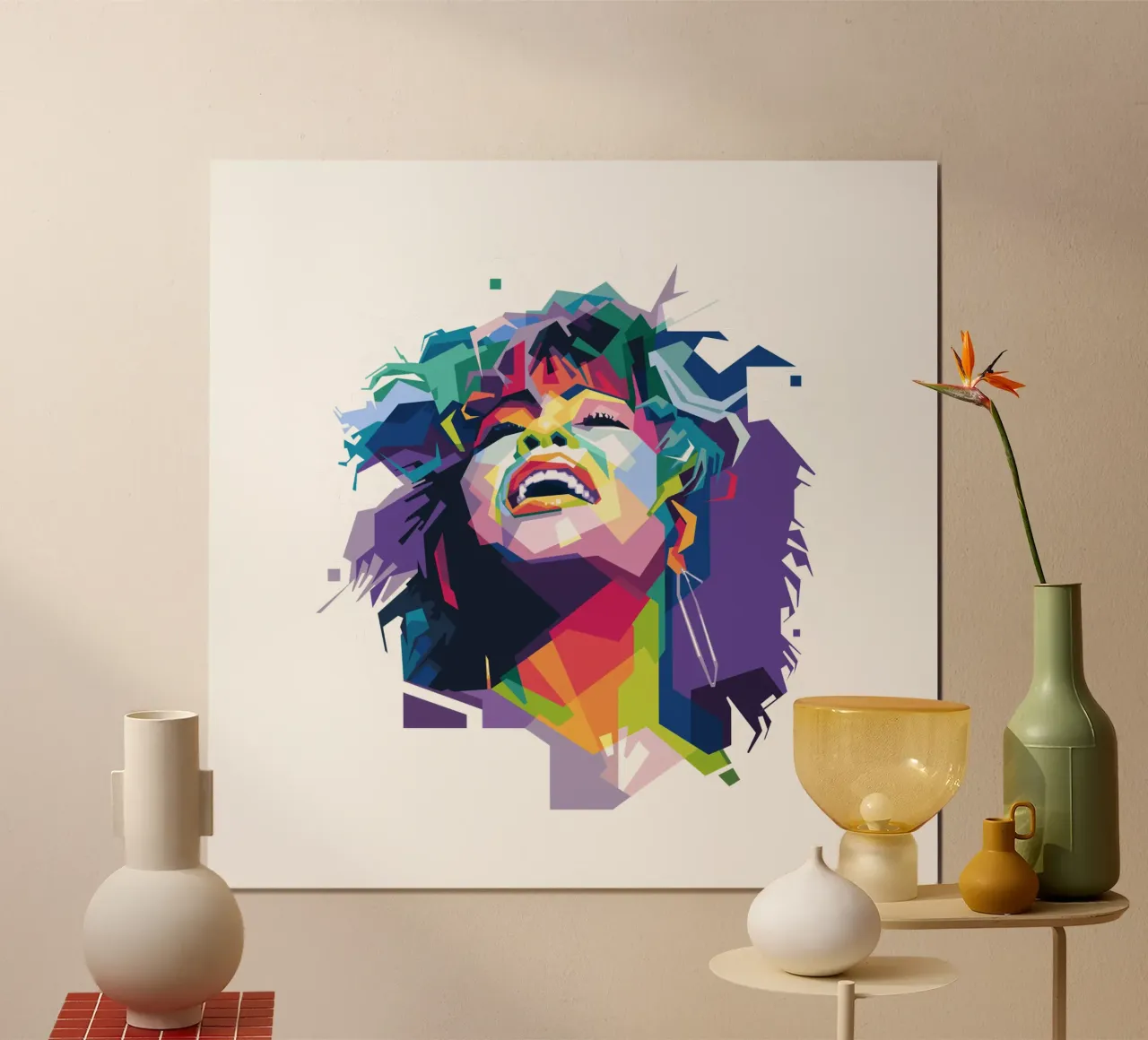 La regina del rock 'n' roll poster con telaio in alluminio da Alkahfsmart