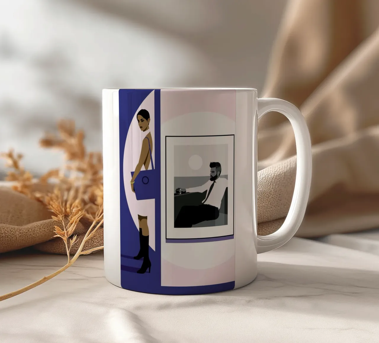 The Picture tazza in ceramica da Bo Lundberg